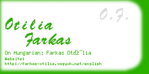 otilia farkas business card